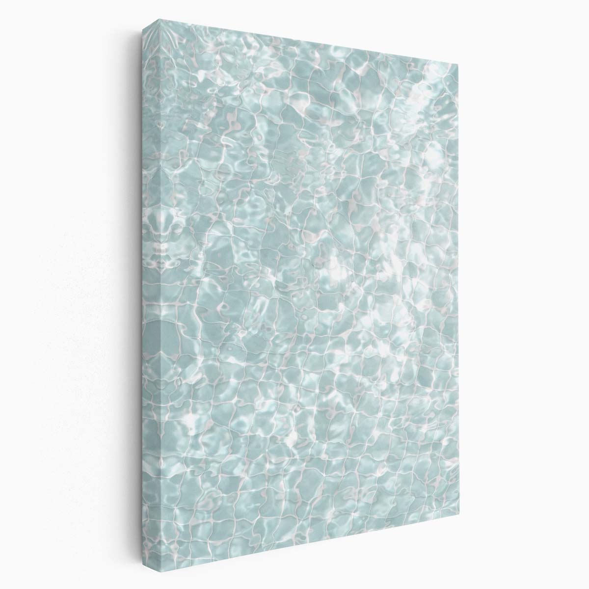 Abstract Swimming Pool Reflection Photography - Graphic Water Pattern Art by Luxuriance Designs, made in USA