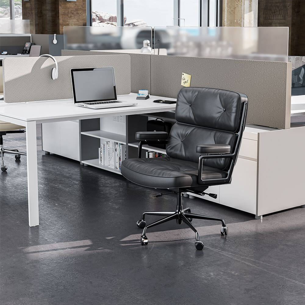 Luxuriance Designs - Eames Executive Office Chair Replica - Black Color - Real Leather - Review