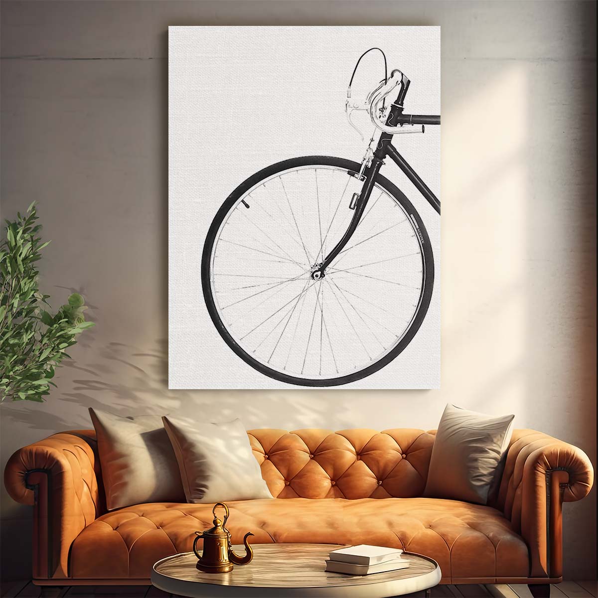 Monochrome Bicycle Still Life Photography by Kathrin Pienaar by Luxuriance Designs, made in USA