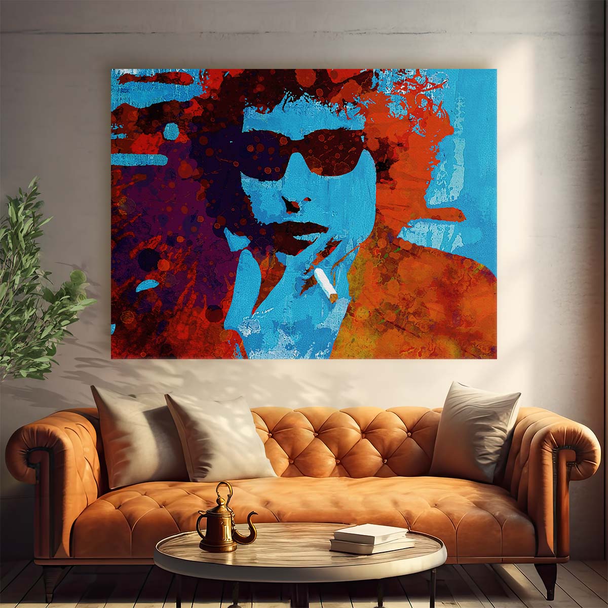 Bob Dylan Portrait Wall Art by Luxuriance Designs. Made in USA.