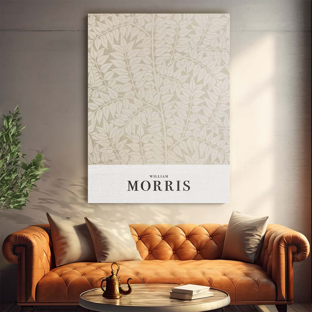 Vintage William Morris Botanical Illustration Motivational Poster by Luxuriance Designs, made in USA