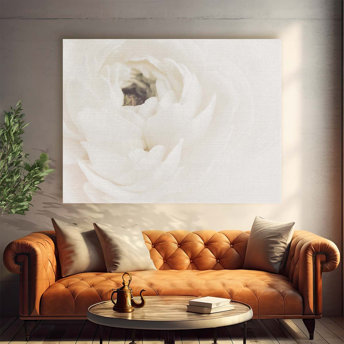 Vintage Peony Blossom Floral Wall Art by Luxuriance Designs. Made in USA.