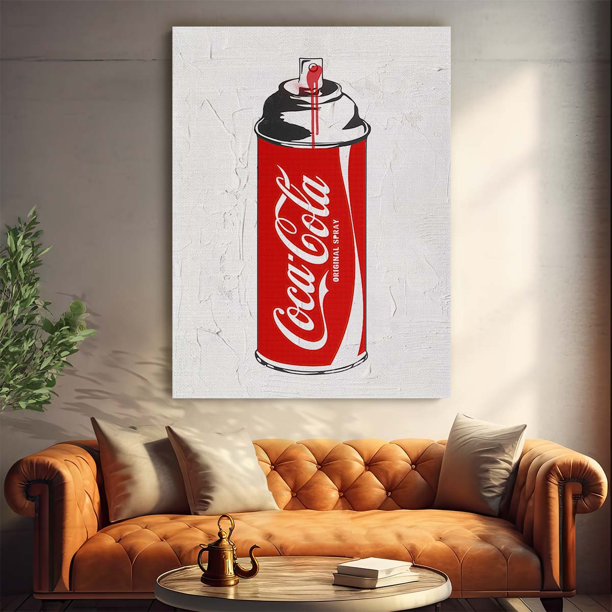 Coca Cola Original Spray Wall Art by Luxuriance Designs. Made in USA.