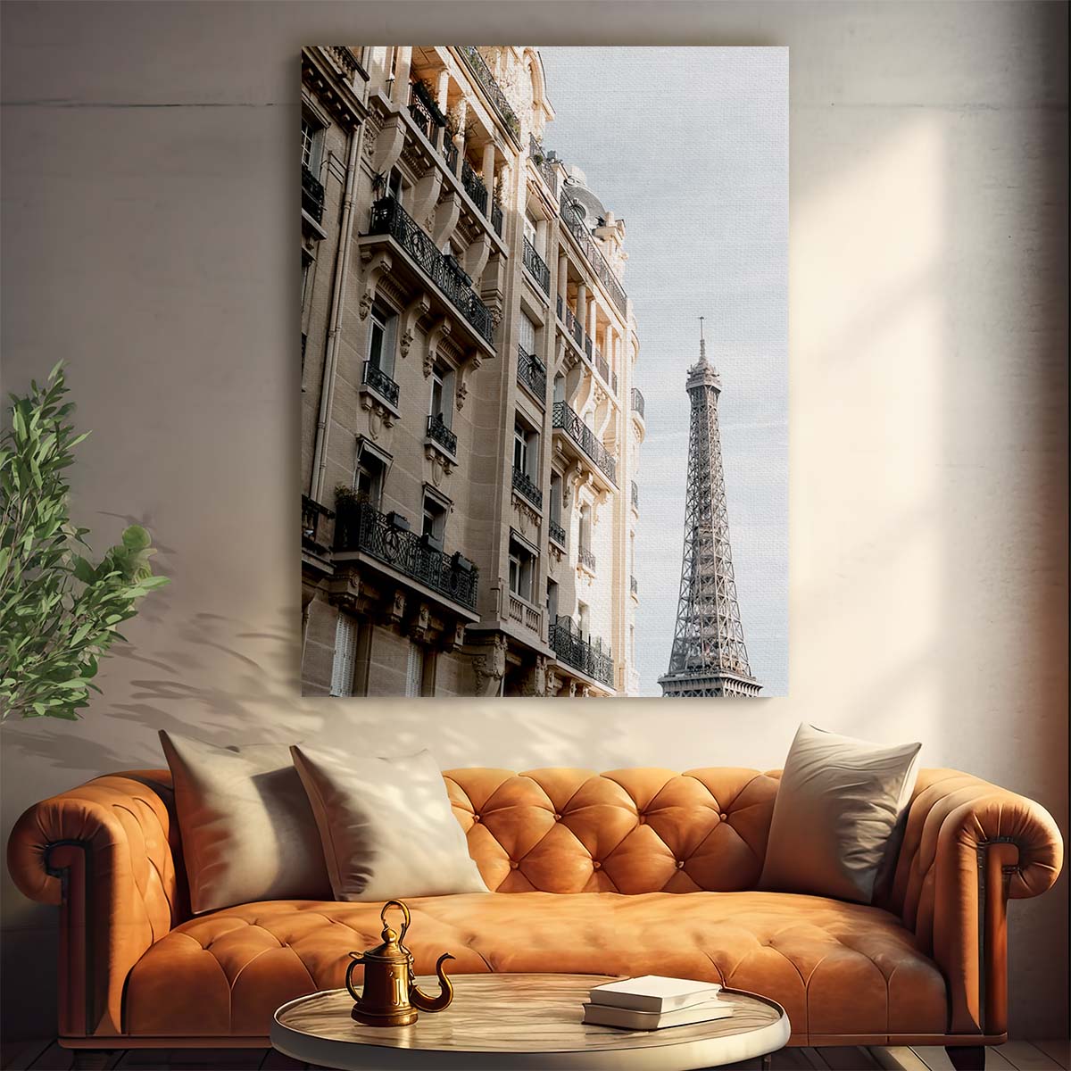 Paris Eiffel Tower Iconic Architecture Photography, Urban Cityscape Wall Art by Luxuriance Designs, made in USA