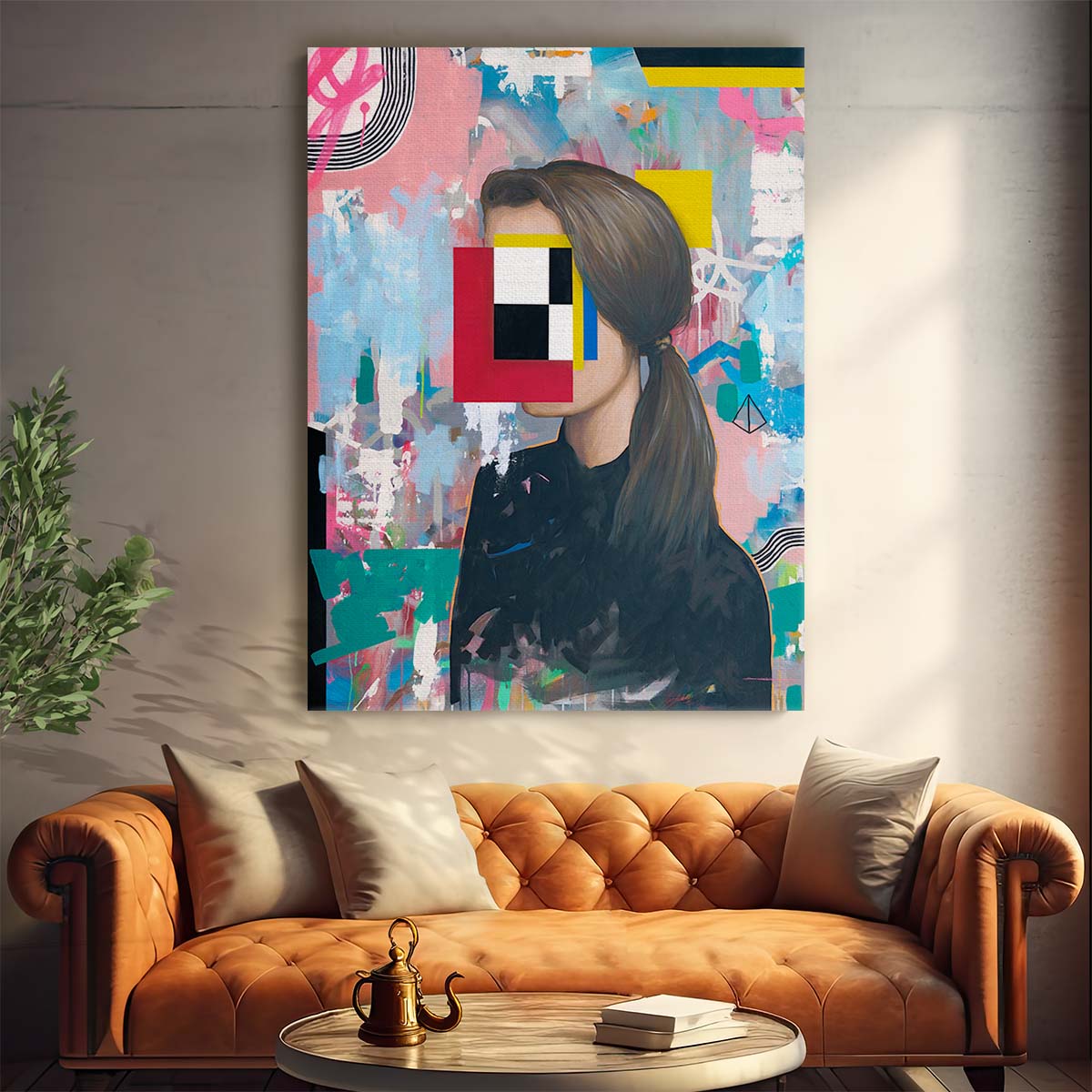 Surreal Girl Illustration, Vivid Street Art Painting by Famous When Dead by Luxuriance Designs, made in USA