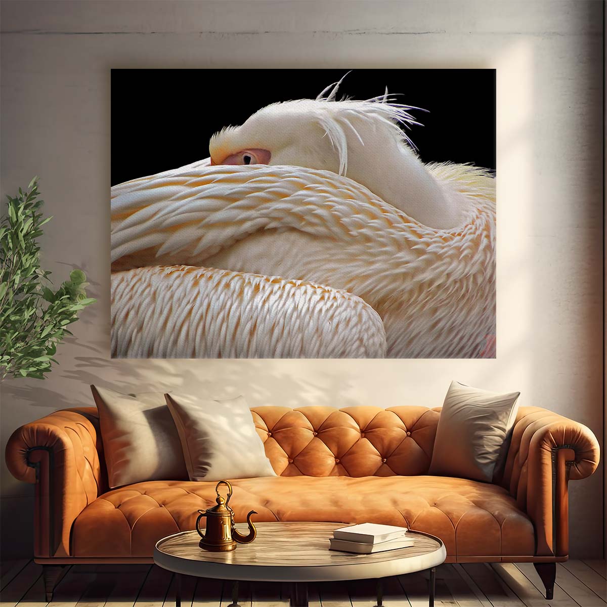 Abstract Hidden Pelican Curves Lyon France Wall Art by Luxuriance Designs. Made in USA.