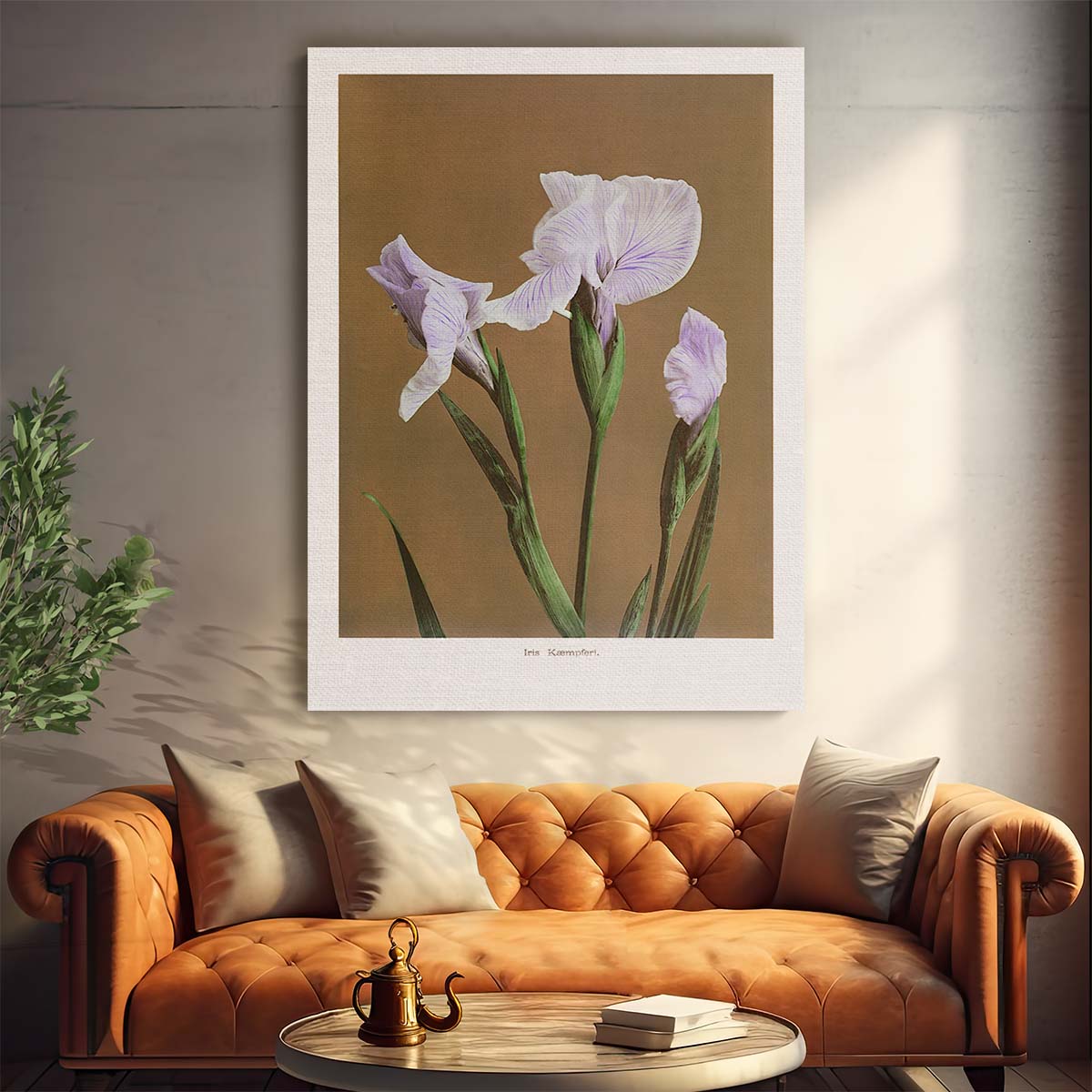 Vintage Japanese Iris Illustration Art Print by Ohara Koson by Luxuriance Designs, made in USA