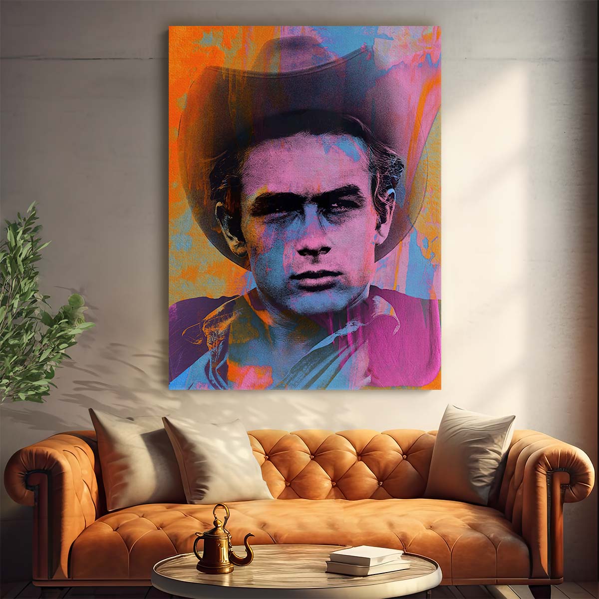 James Dean Bright Colors Wall Art by Luxuriance Designs. Made in USA.