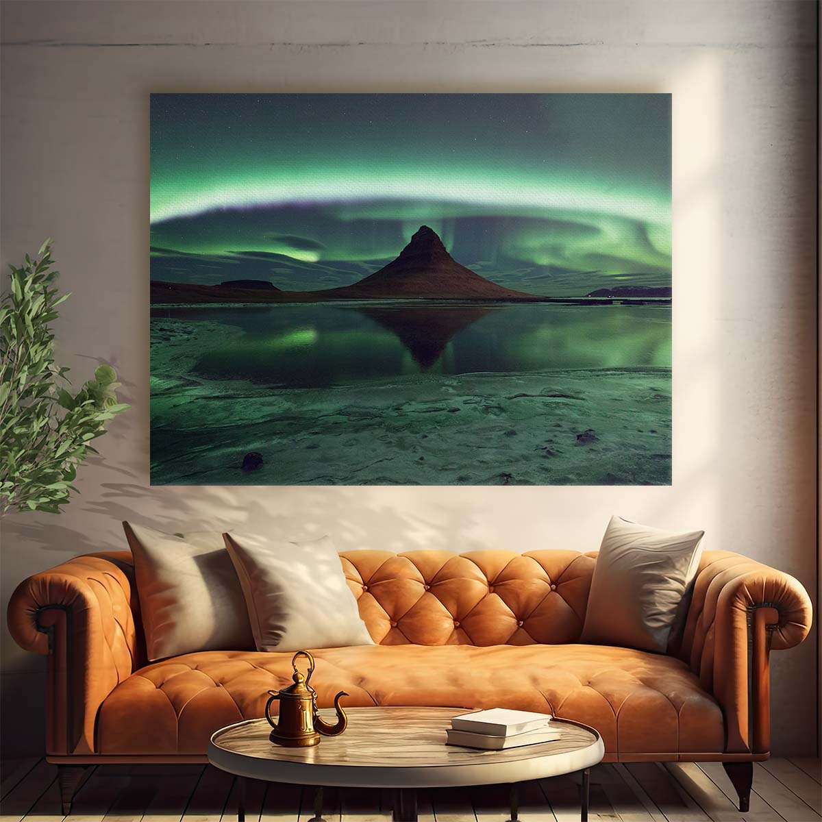 Iceland's Kirkjufell Aurora Iconic Winter Night Photography Wall Art