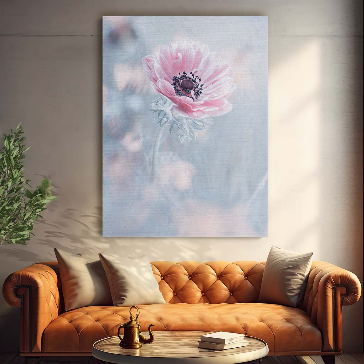 La Reine De Neiges Pastel Pink Macro Floral Photography Wall Art by Luxuriance Designs, made in USA
