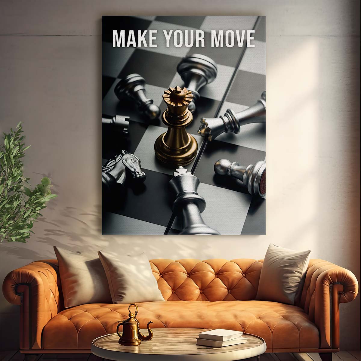 Make Your Move Wall Art by Luxuriance Designs. Made in USA.