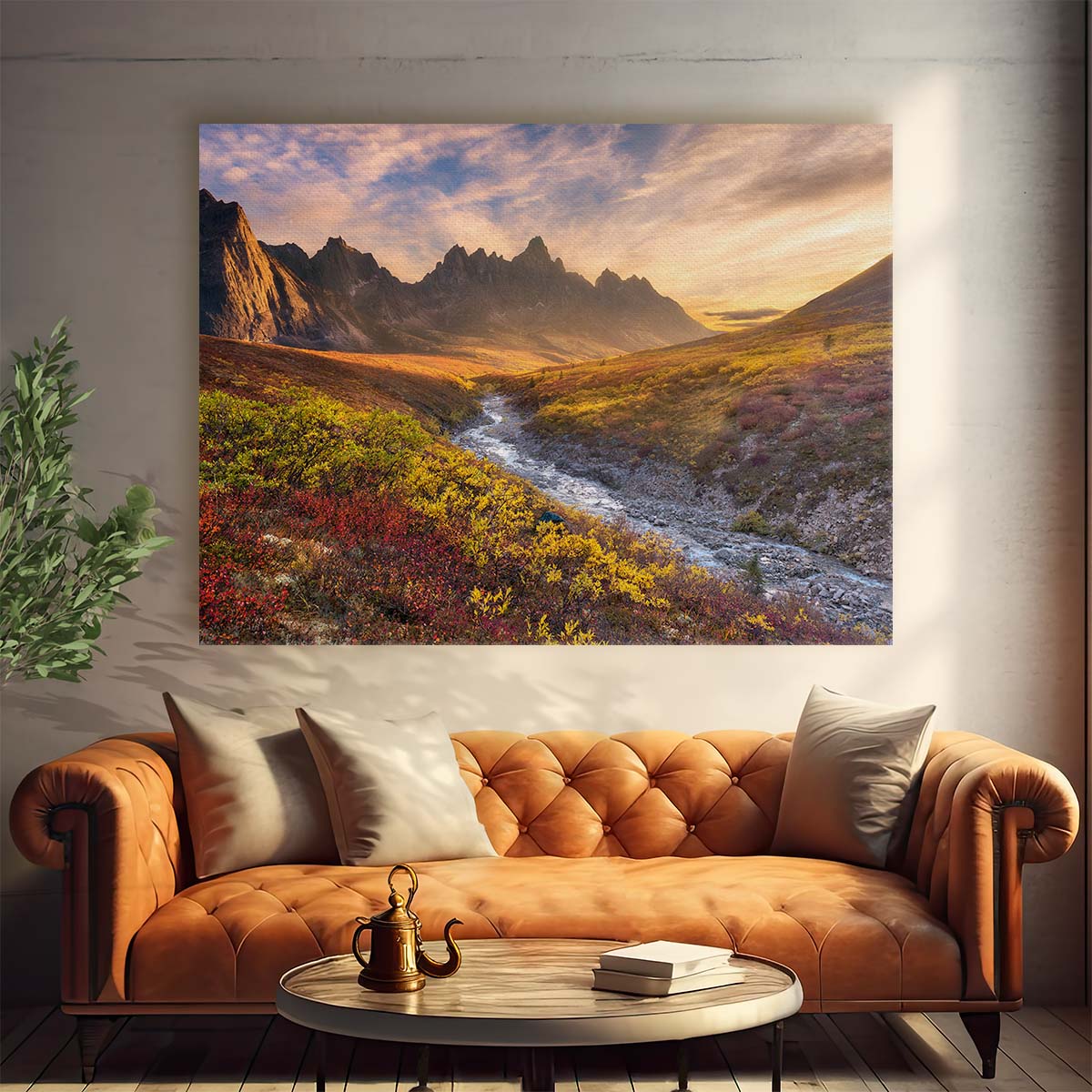 Autumn Ogilvie Mountain Sunset - Colorful Yukon Landscape Wall Art