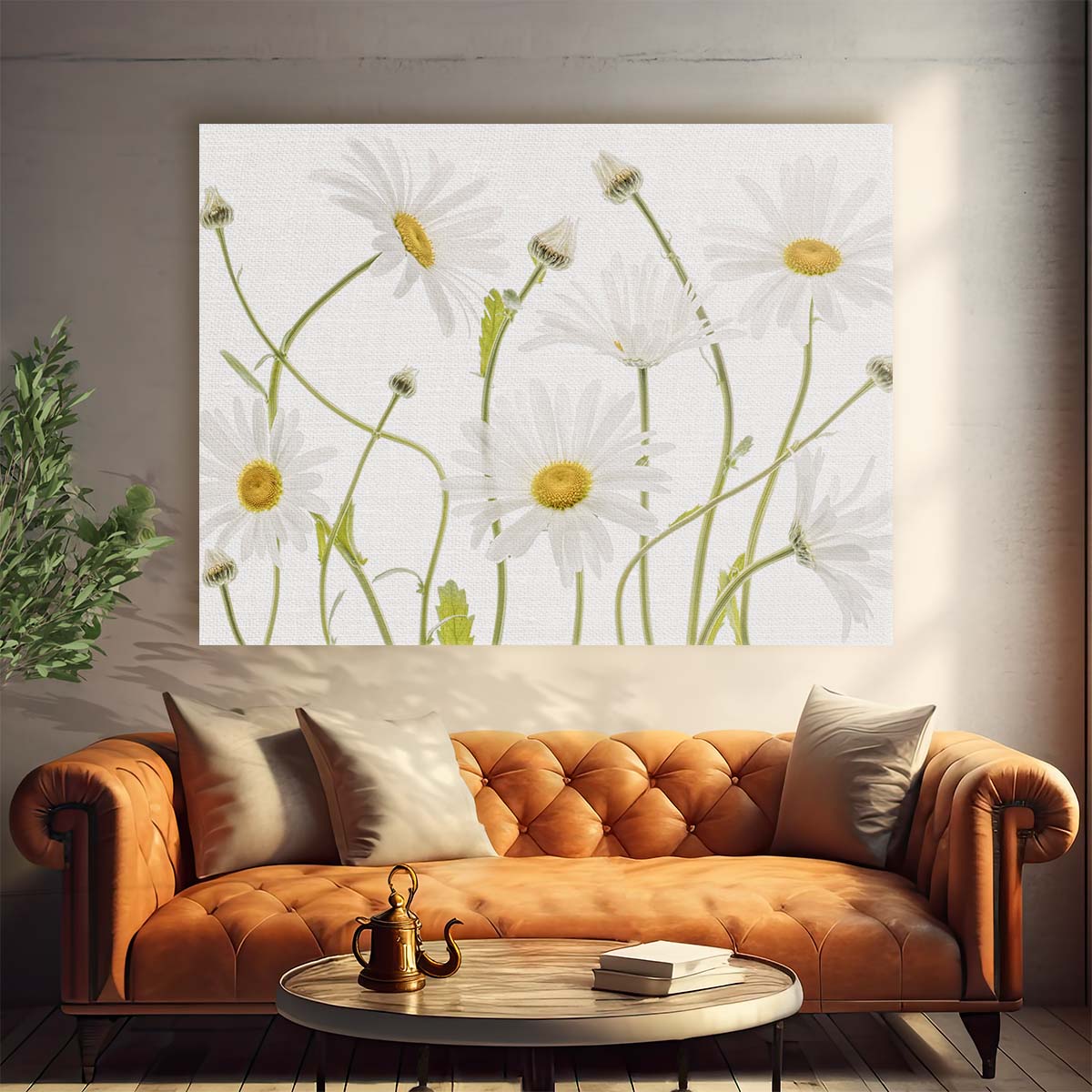 Mandy Disher's Floral Macro Photography Ox Eye Daisies Wall Art