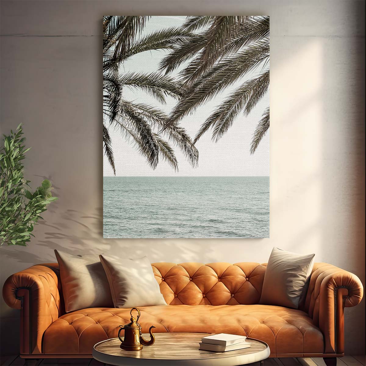 Exotic Tropical Palm Tree Beach Landscape Photography Art by Luxuriance Designs, made in USA