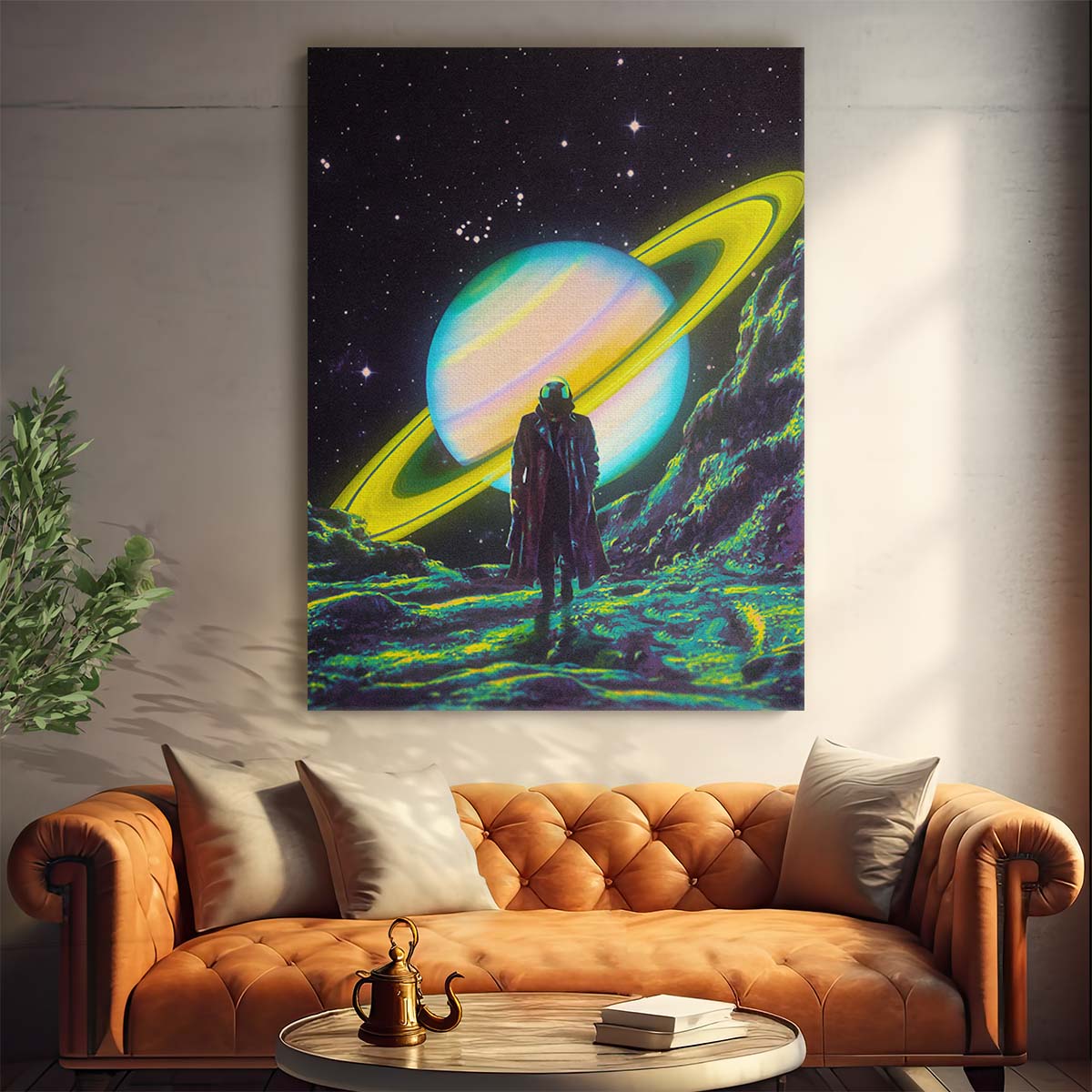 Surreal Space Art Taudalpoi's Futuristic Digital Collage Illustration by Luxuriance Designs, made in USA