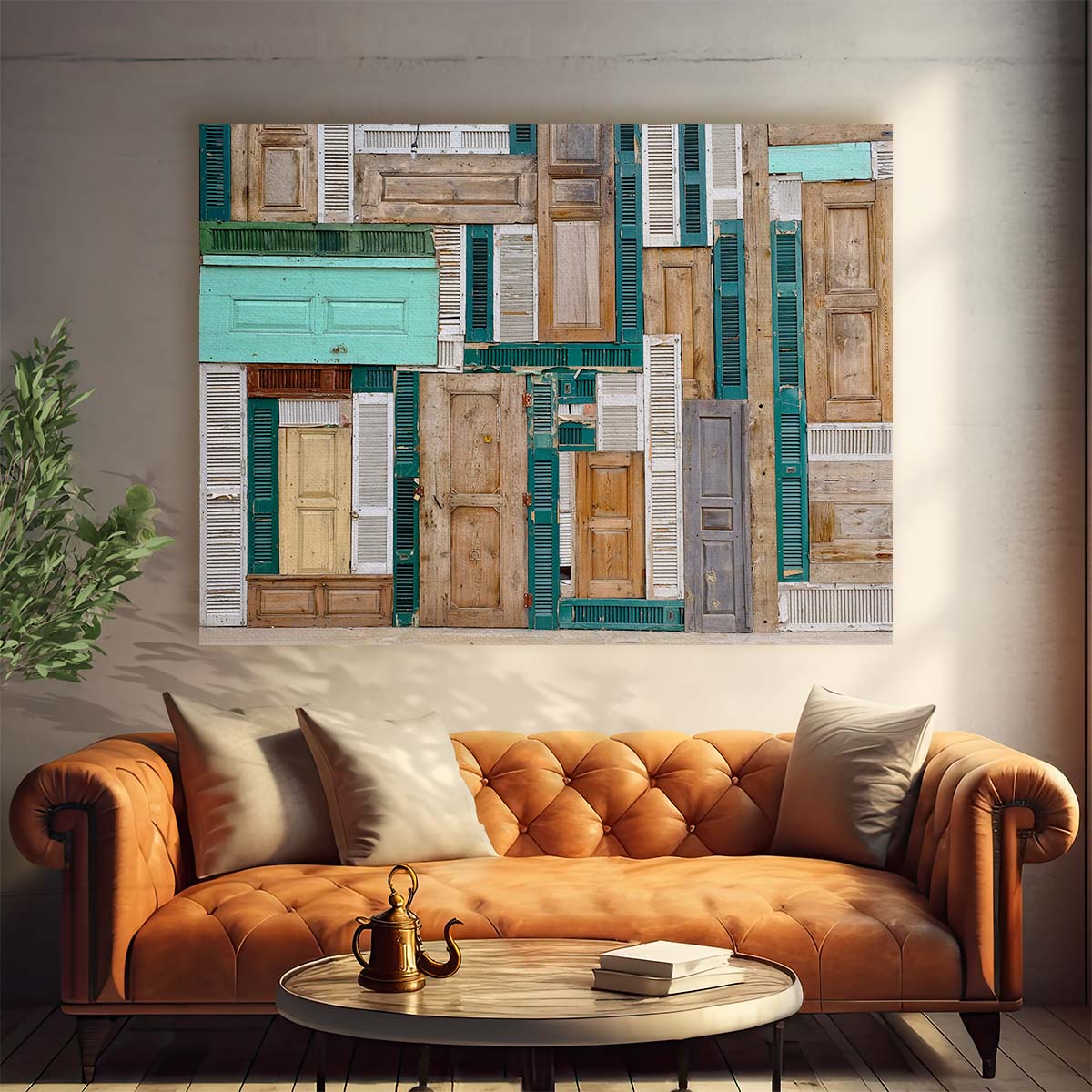 Abstract Doors & Urban Architecture Wall Art by Luxuriance Designs. Made in USA.