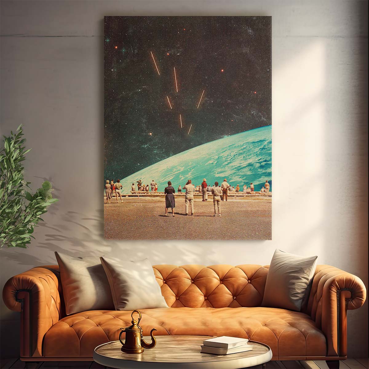 Frank Moth's Surreal Space Travel Digital Collage Art, 'The Others' by Luxuriance Designs, made in USA