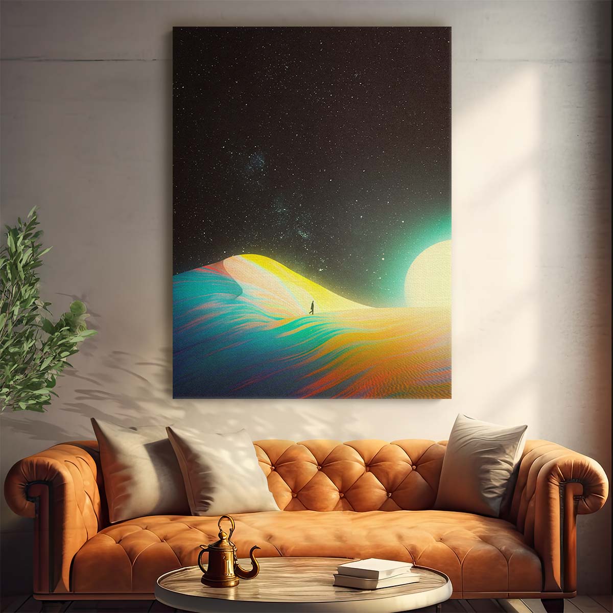 Surreal Space Travel Digital Collage Art by Taudalpoi by Luxuriance Designs, made in USA
