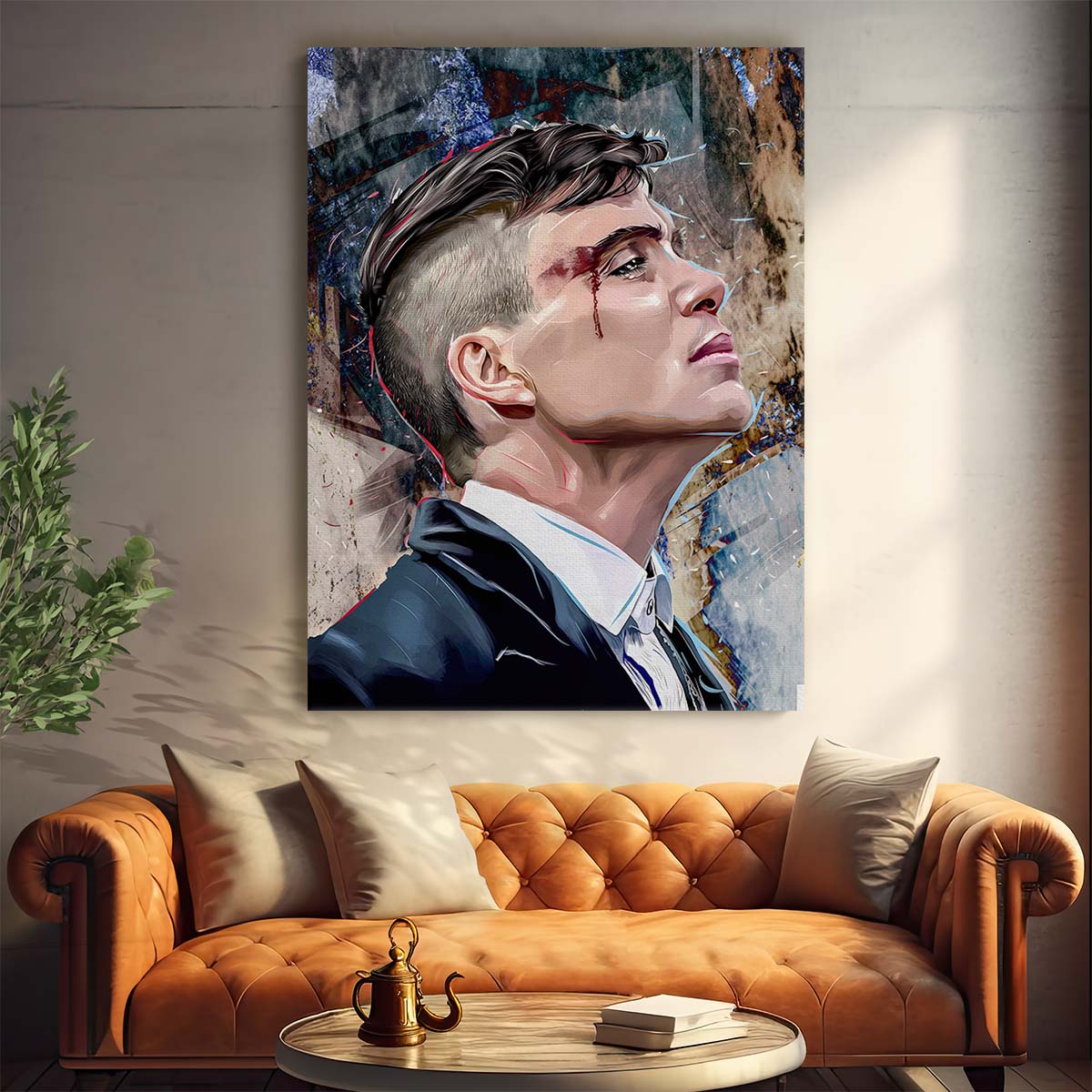 Thomas Shelby Portrait Wall Art by Luxuriance Designs. Made in USA.