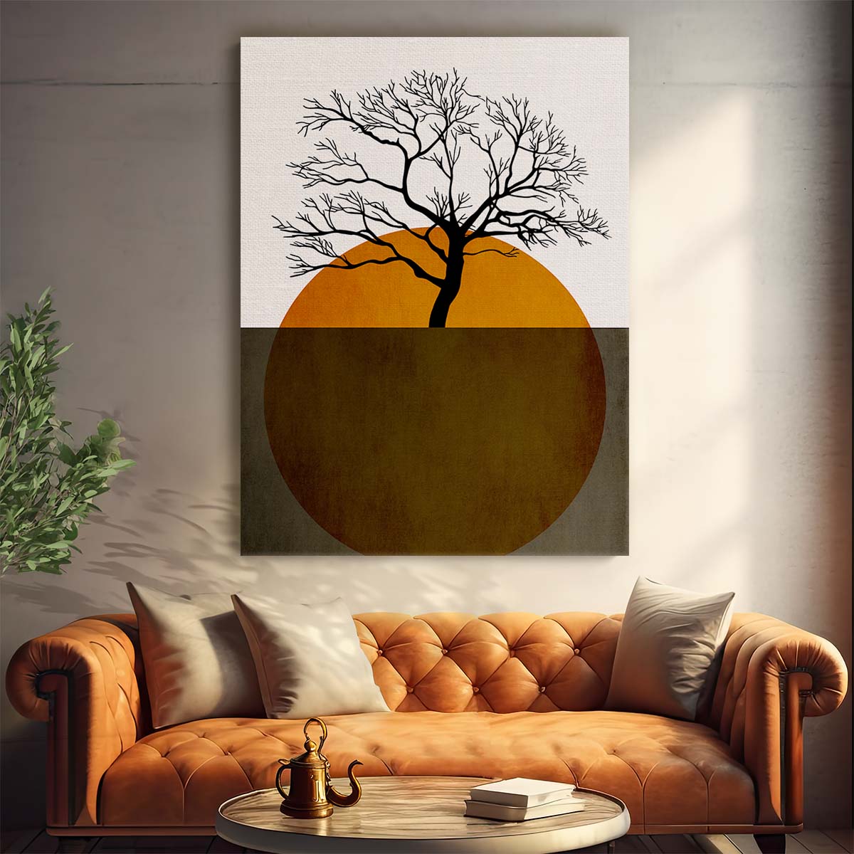 Winter Tree Silhouette Illustration Art by Kubistika, Nature Landscape by Luxuriance Designs, made in USA