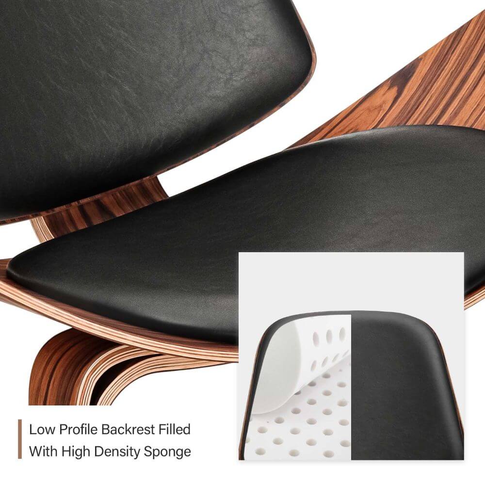 Luxuriance Designs - Hans Wegner's CH07 Shell Chair Replica Low Profile Backrest Filled with High Density Sponge - Review