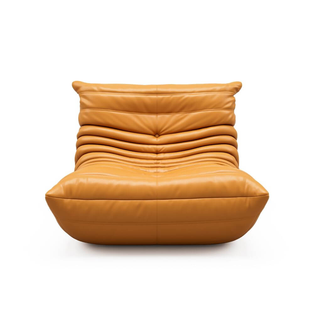 Luxuriance Designs - Ligne Roset Togo Sofa Replica by Michel Ducaroy - Microfiber Leather Brown - Review