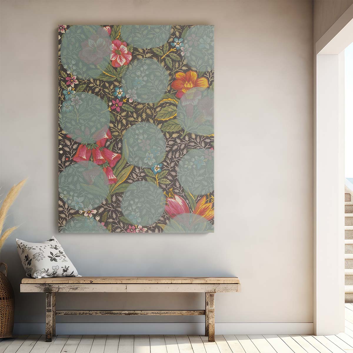 Modern Abstract Flower Collage Illustration by Yopie Studio by Luxuriance Designs, made in USA