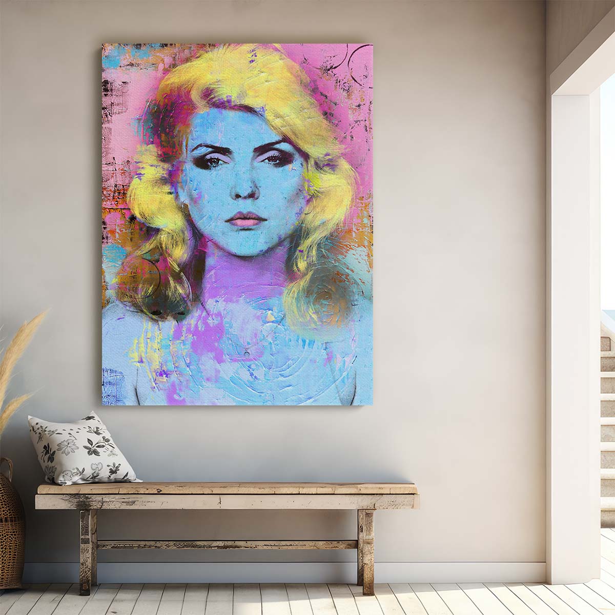 Debbie Harry Circles Graffiti Wall Art by Luxuriance Designs. Made in USA.