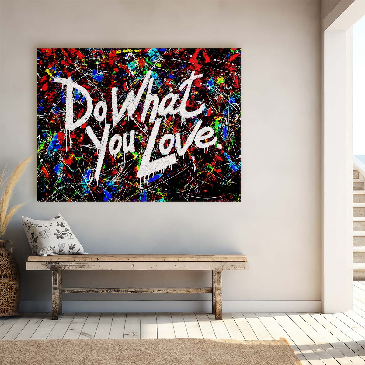 Do What You Love Wall Art by Luxuriance Designs. Made in USA.