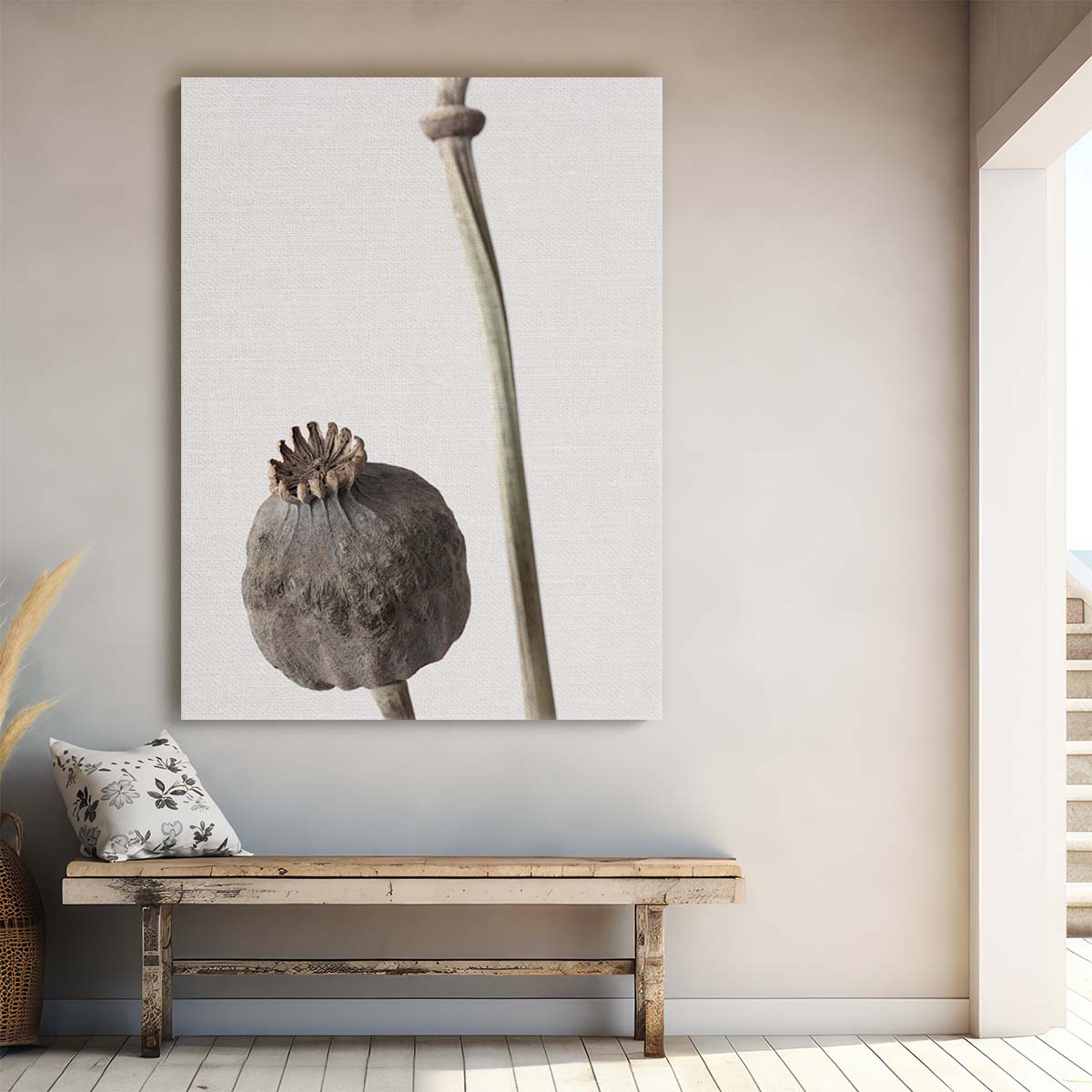 1X Studio Botanical Poppy Photography - Dried Floral Still Life Art by Luxuriance Designs, made in USA