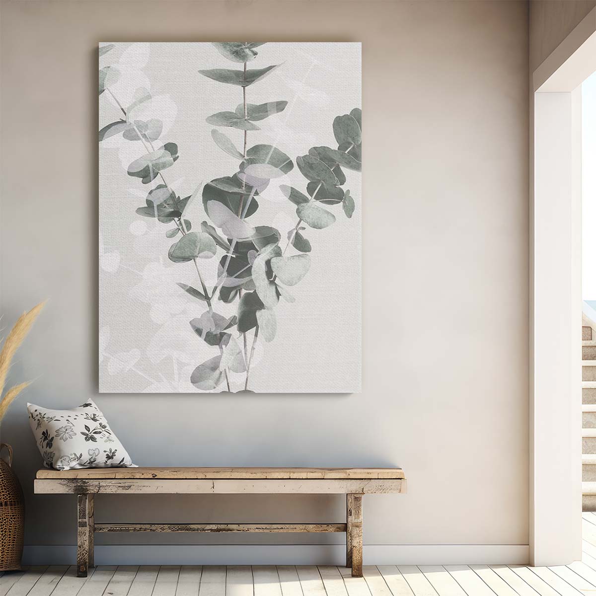 Creative Edit Eucalyptus Plant Photography - Abstract Botanical Floral Art by Luxuriance Designs, made in USA