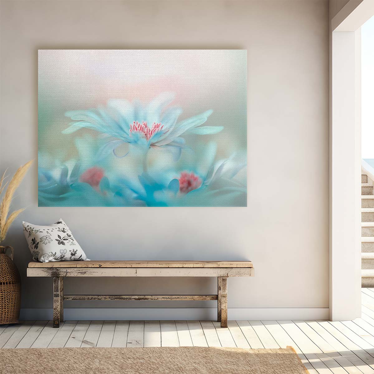 Romantic Spring Blossom Duo Macro Wall Art by Luxuriance Designs. Made in USA.