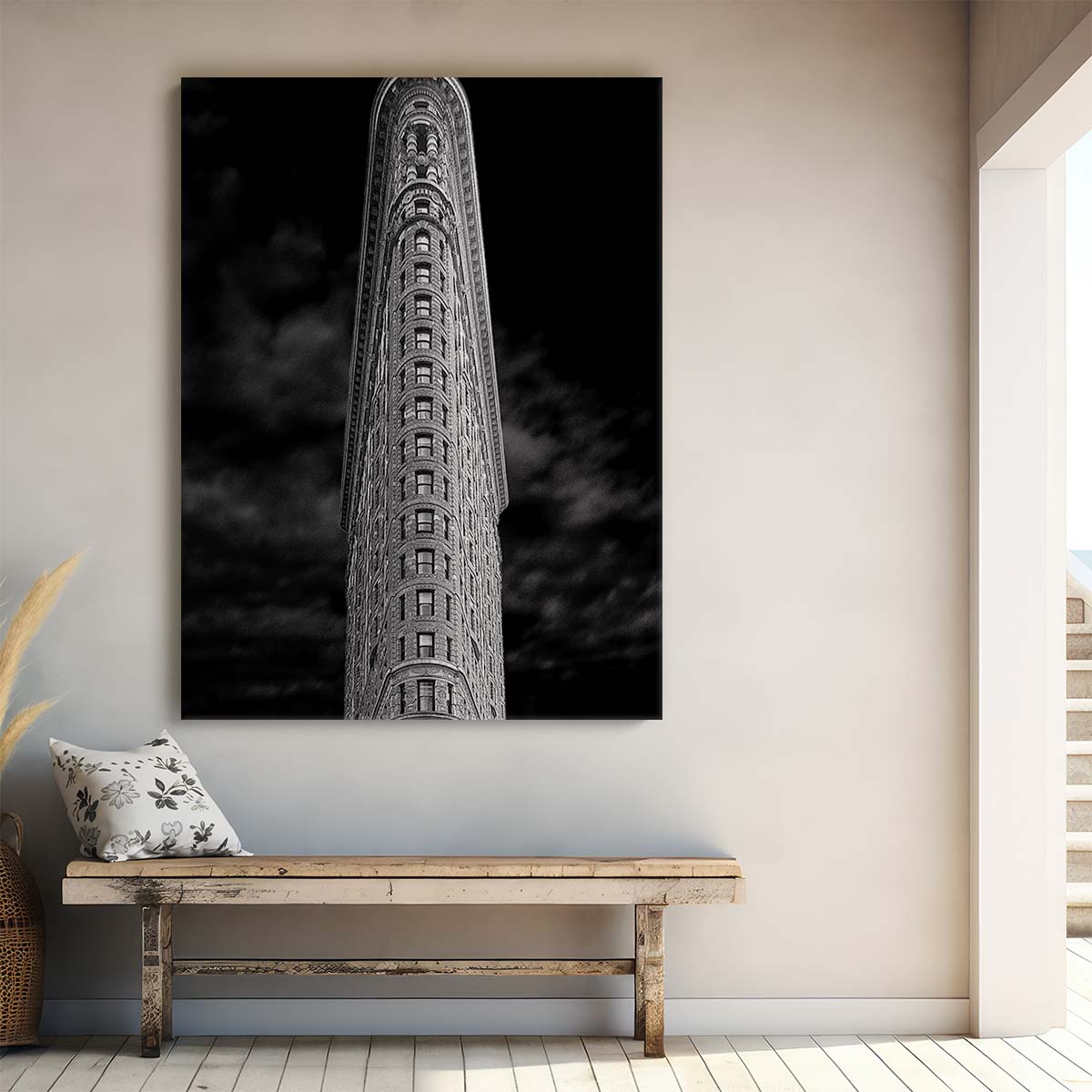 Black and White Flatiron Building Photography, Iconic NYC Landmark Wall Art by Luxuriance Designs, made in USA