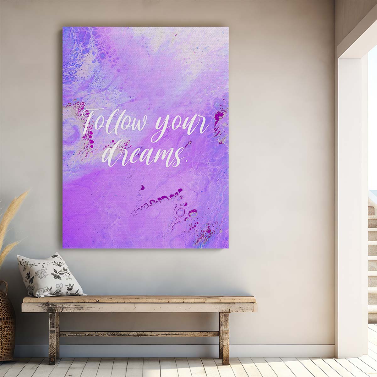 Follow Your Dreams Wall Art by Luxuriance Designs. Made in USA.