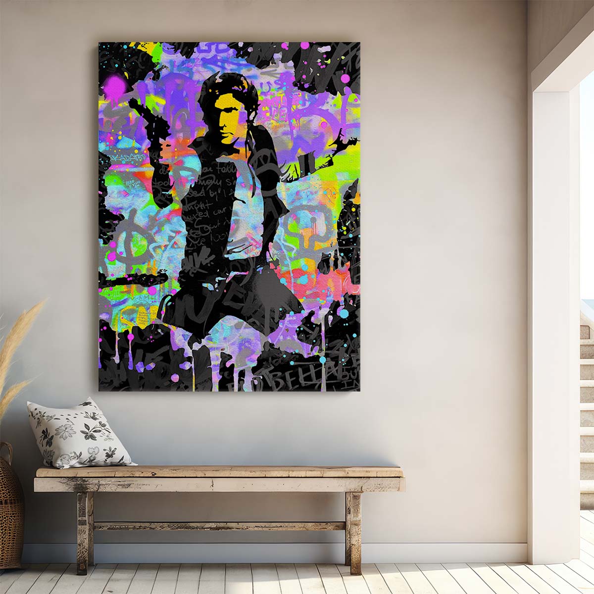 Han Solo Star Wars Graffiti Wall Art by Luxuriance Designs. Made in USA.