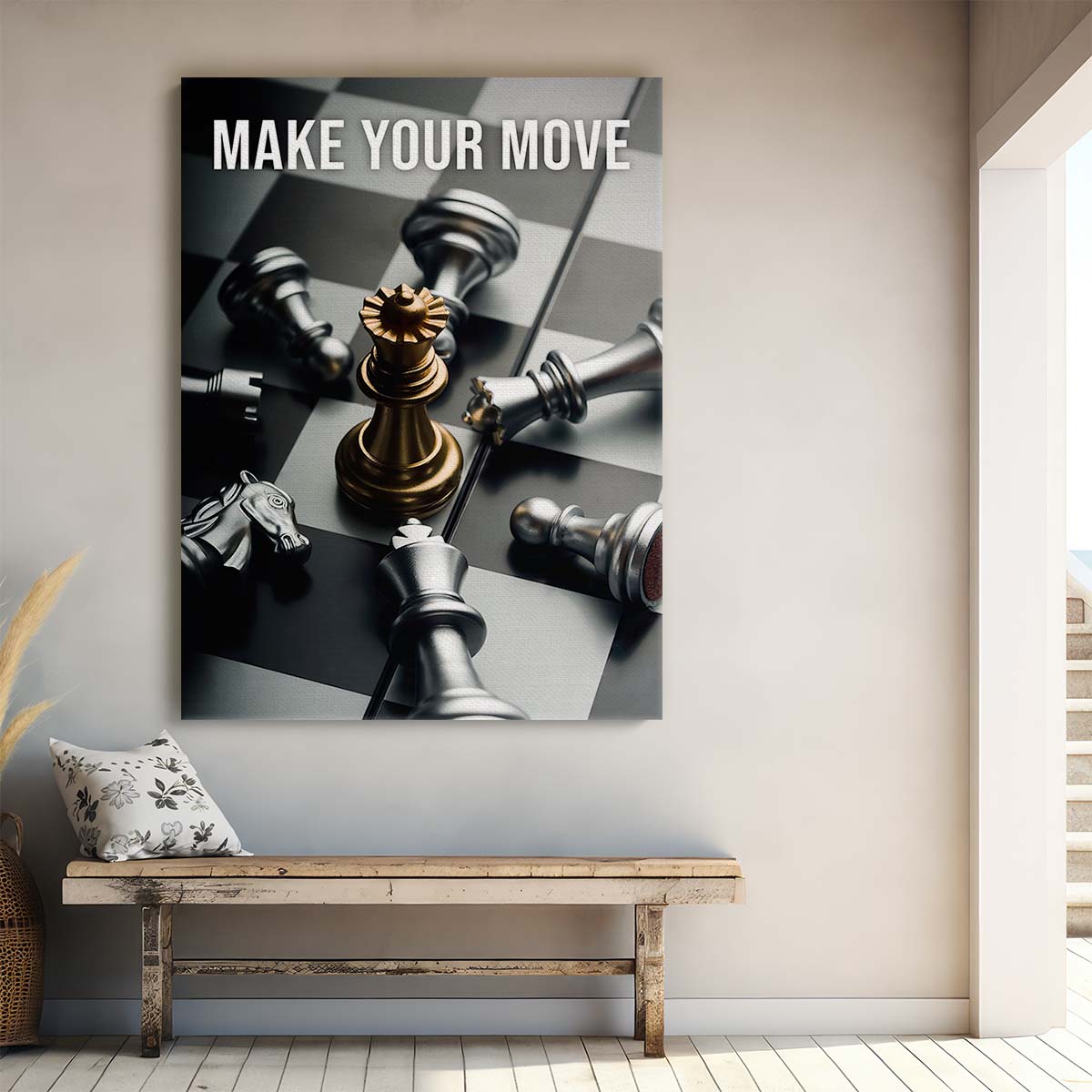 Make Your Move Wall Art by Luxuriance Designs. Made in USA.