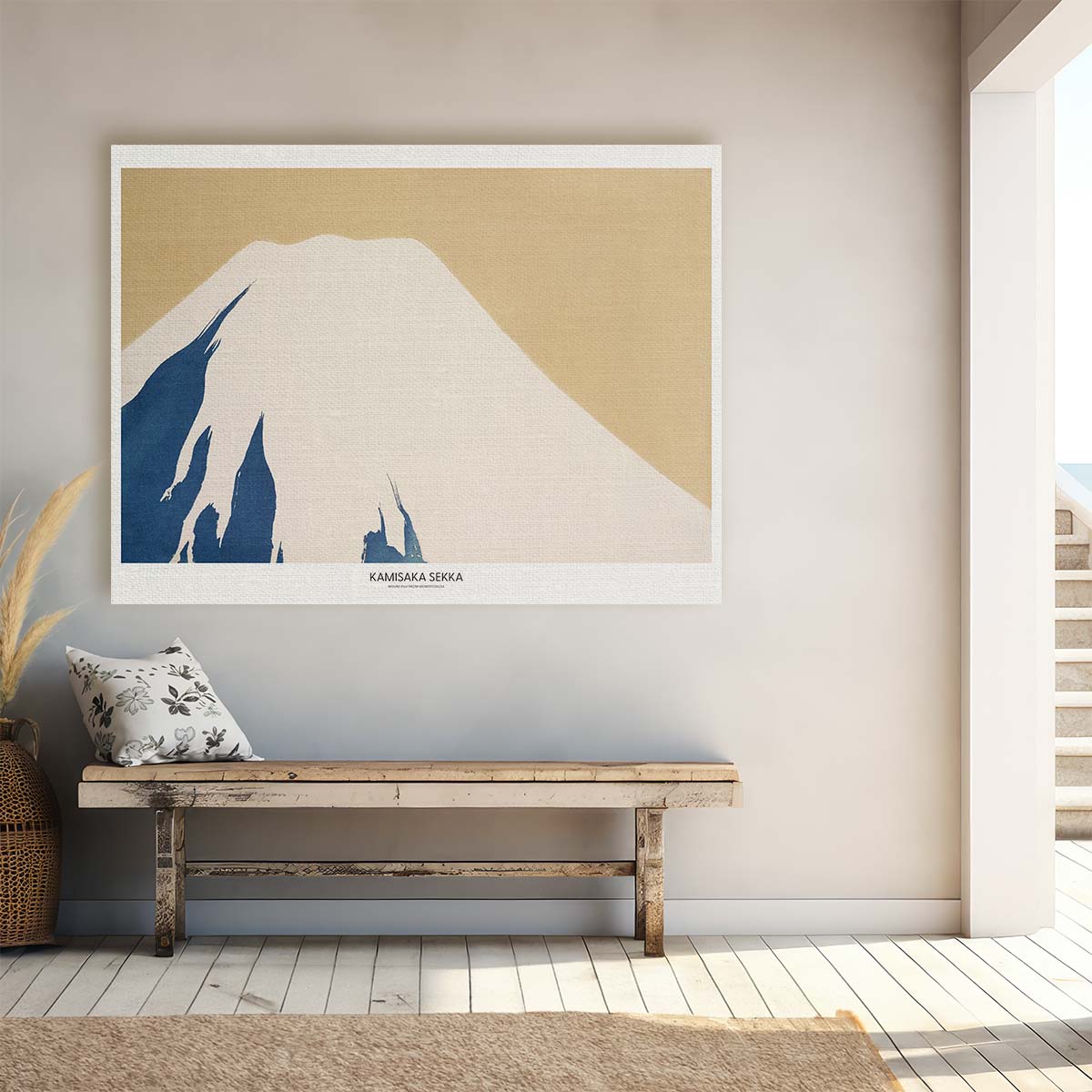 Vintage Kamisaka Sekka Mount Fuji Landscape Poster Wall Art