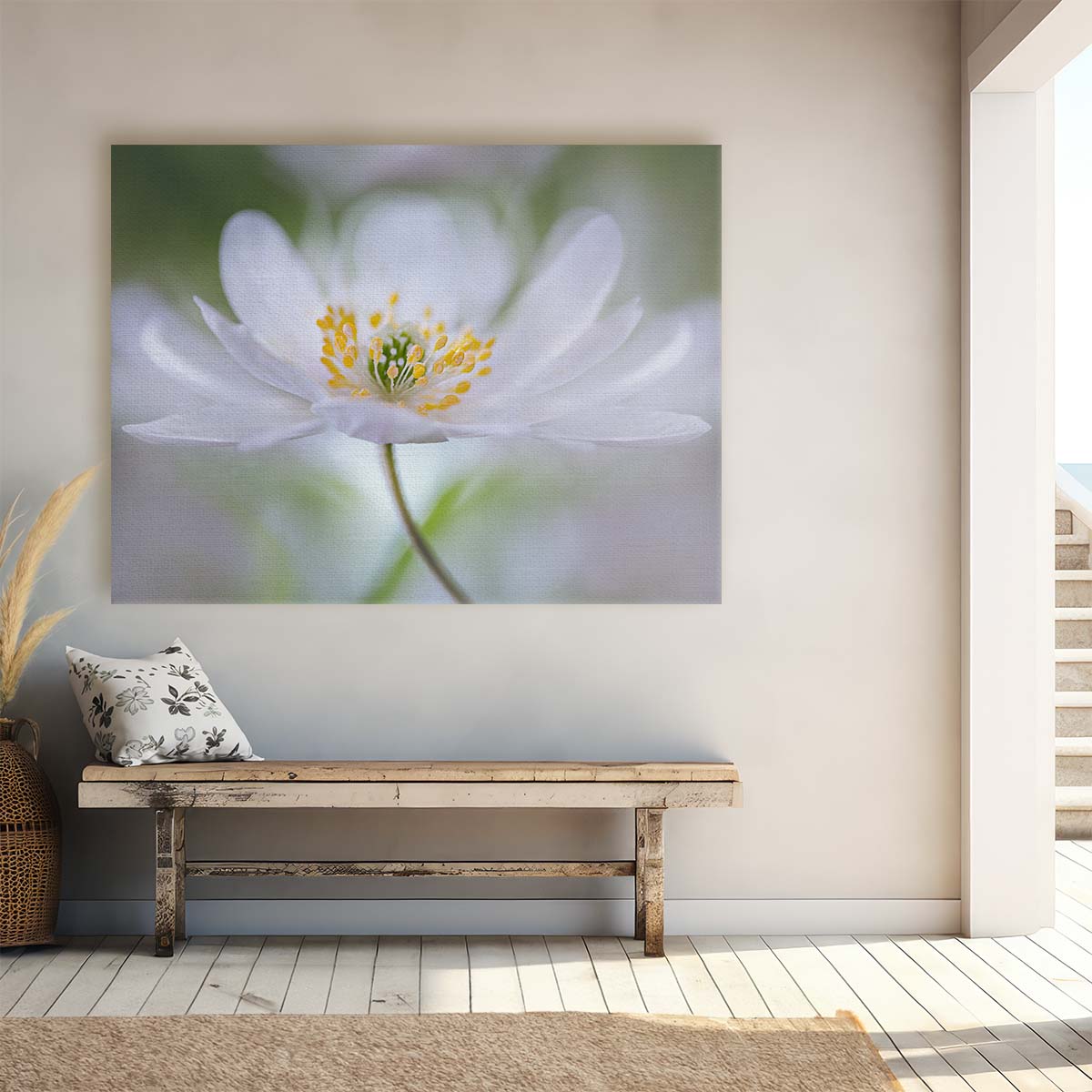 Soft Petals & Tender Flora Bokeh Wall Art by Luxuriance Designs. Made in USA.