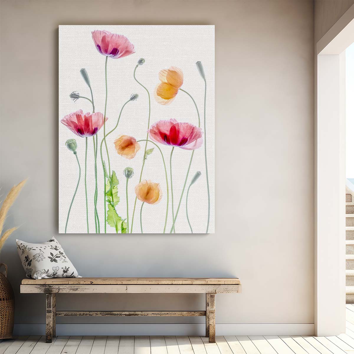 Colorful Summer Poppies Macro Photography by Mandy Disher by Luxuriance Designs, made in USA