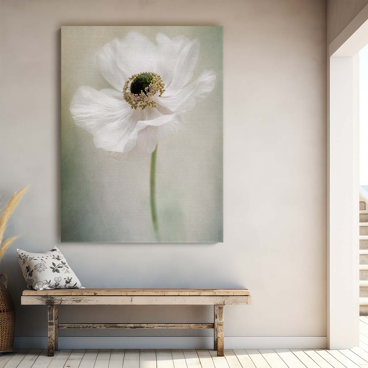 Spring Blossom Macro Photography - Jacky Parker's Anemone Windflower Close-Up by Luxuriance Designs, made in USA