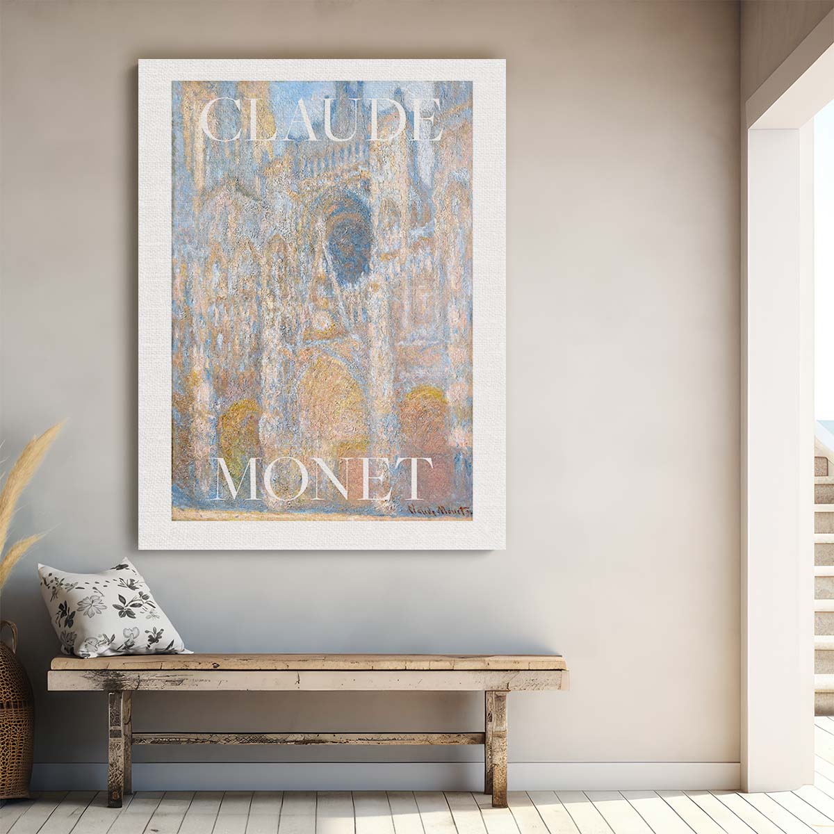 Claude Monet's Cour d'Albane Oil Painting Illustration Poster by Luxuriance Designs, made in USA