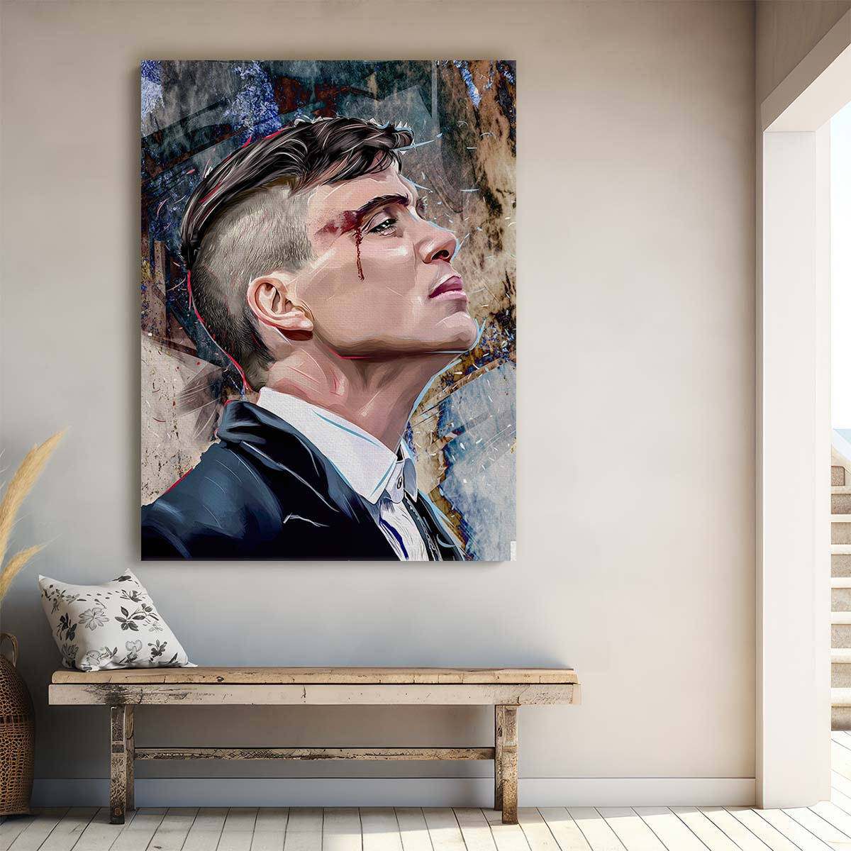 Thomas Shelby Portrait Wall Art by Luxuriance Designs. Made in USA.