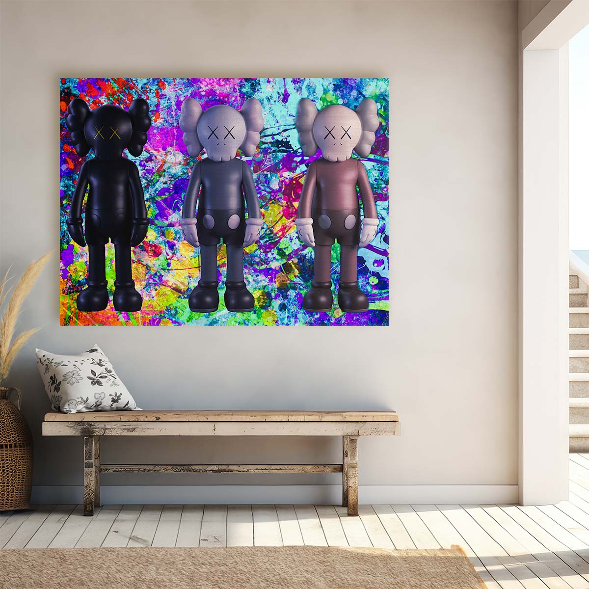Three Standing Kaws Pop Wall Art by Luxuriance Designs. Made in USA.