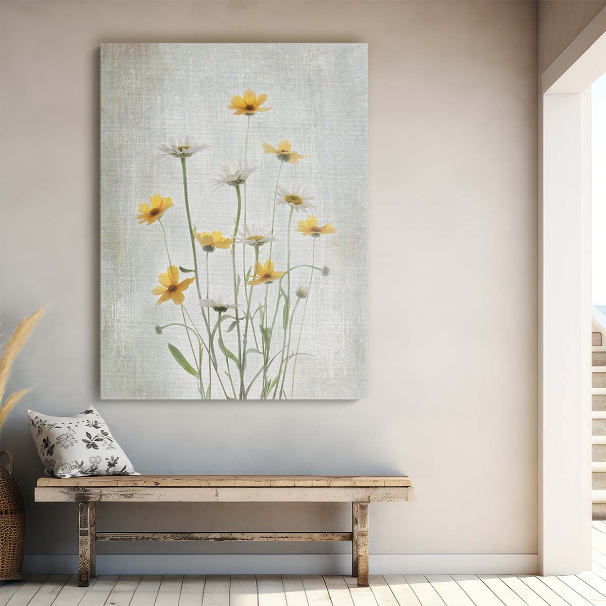 Summer Daisy Still Life Photography Floral and Botanical Wall Art by Luxuriance Designs, made in USA