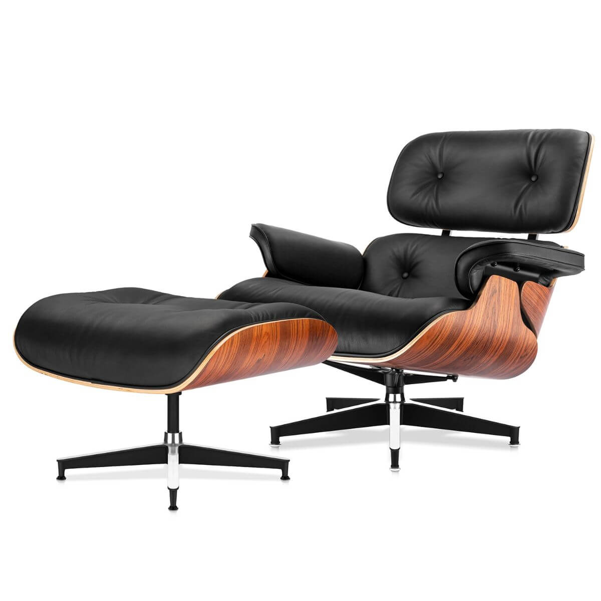 Luxuriance Designs - Eames Lounge Chair and Ottoman Replica (Premium Tall Version) - Palisander Black - Review