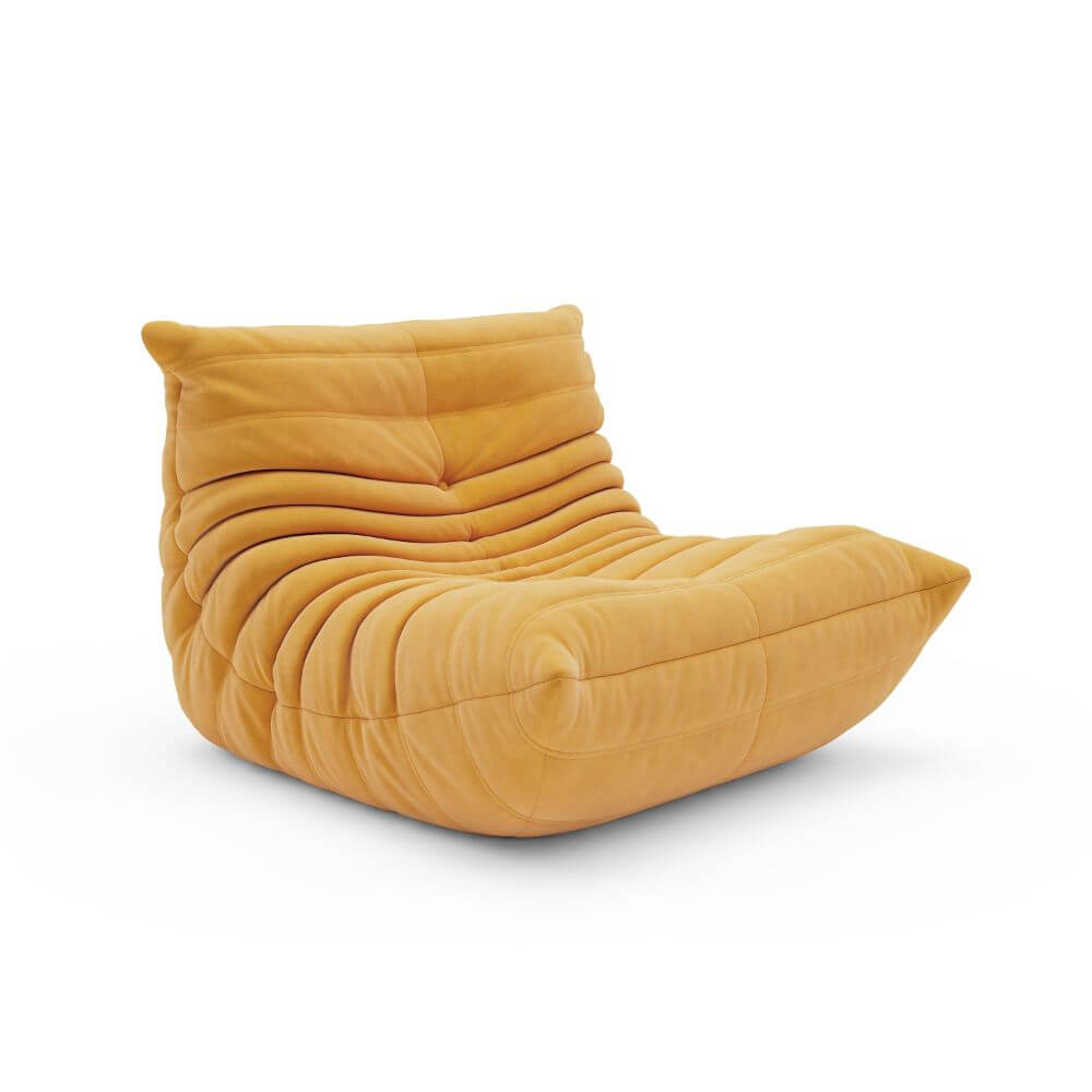 Luxuriance Designs - Ligne Roset Togo Sofa Replica by Michel Ducaroy - Suede Yellow - Review