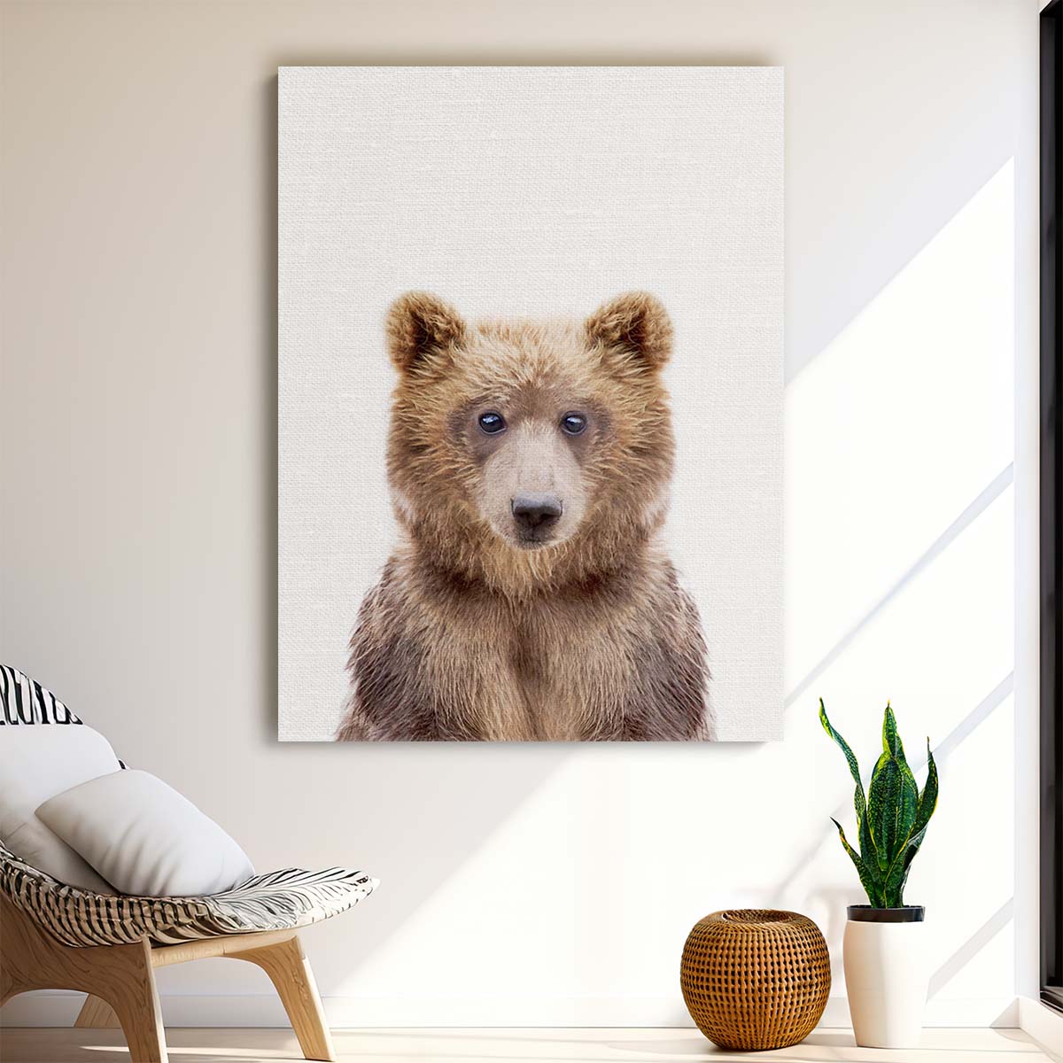 Baby Grizzly Bear Portrait - Kathrin Pienaar Wildlife Photography by Luxuriance Designs, made in USA