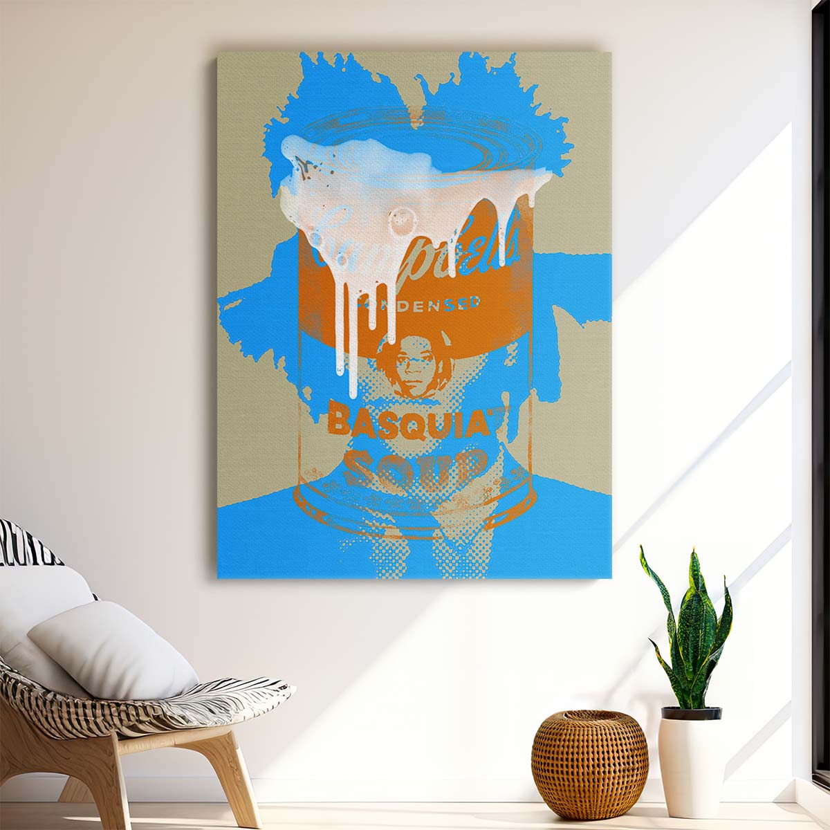 Banksy Basquiat Soup Graffiti Wall Art by Luxuriance Designs. Made in USA.