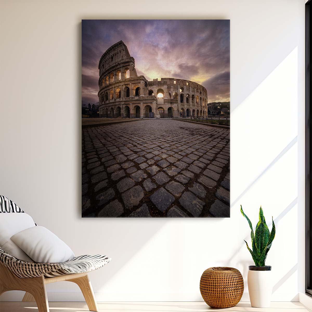 Iconic Colosseum Rome Photography Ancient Italian Arena Artwork by Luxuriance Designs, made in USA