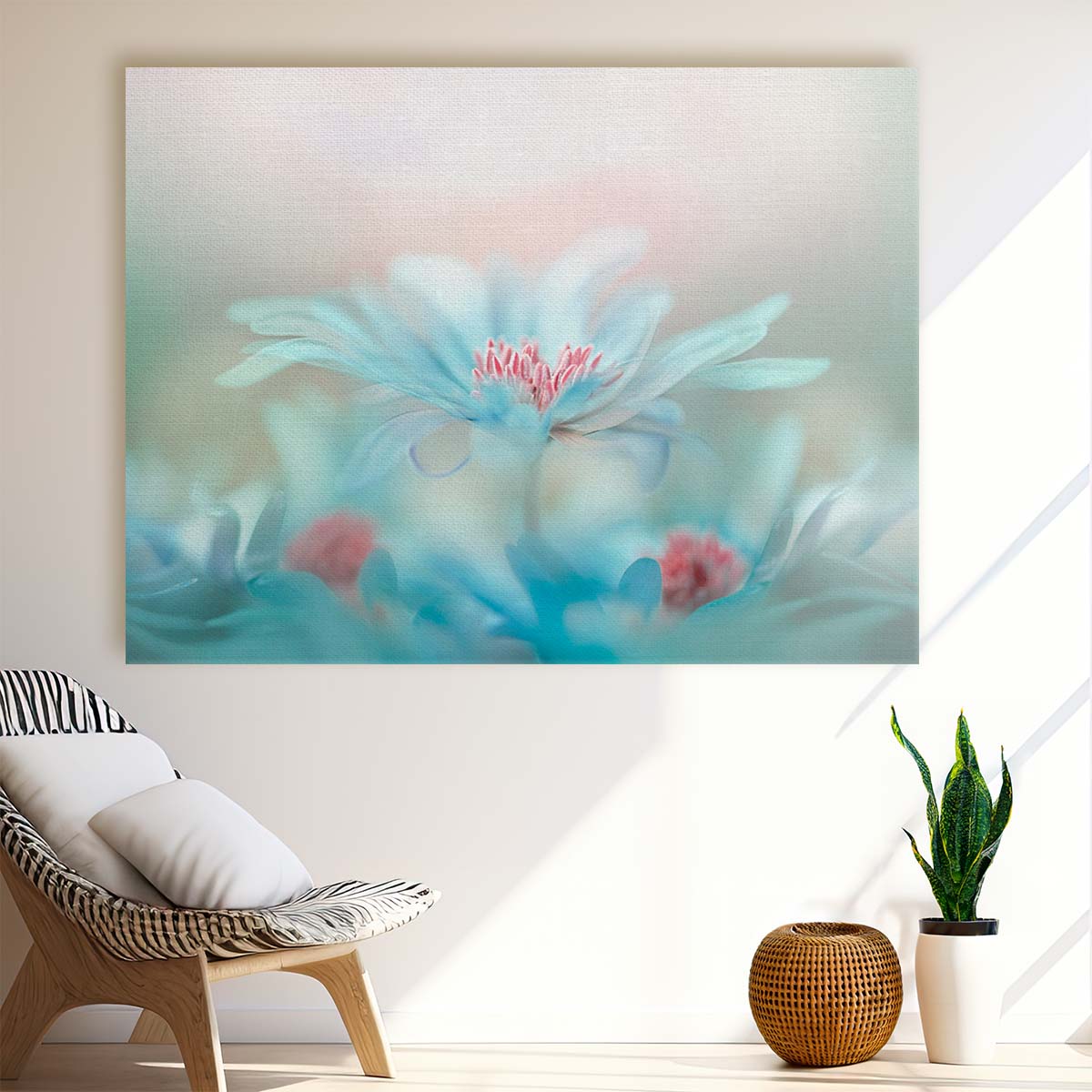 Romantic Spring Blossom Duo Macro Wall Art by Luxuriance Designs. Made in USA.